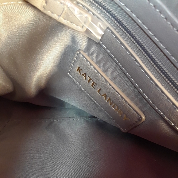 Kate Landry red faux leather shoulder bag - Picture 7 of 11